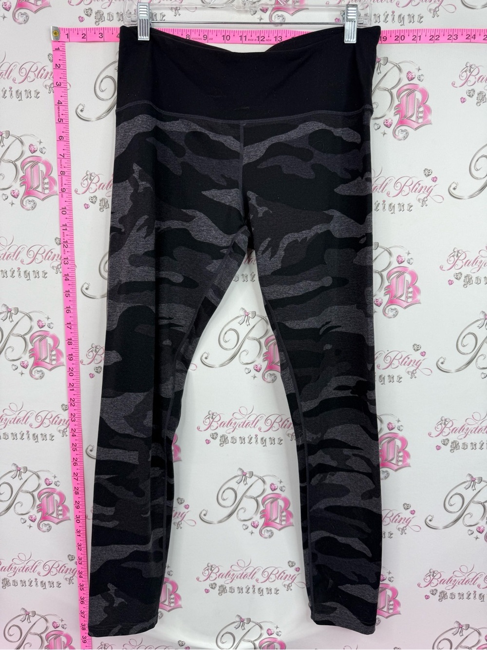 Tuff Athletics leggings camouflage Black and Gray Camo Leggings